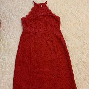 LOFT red formal dress